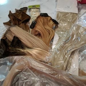 Blonde hair clip in extensions!!!